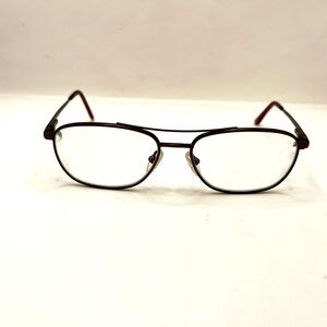 AO Safety Eyeglasses Steel 100 z87-2 Designer Frames Only  Brown 55-18-135